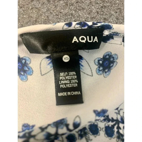 2 Womens XS Tops Abercrombie Peasant blouse And Aqua Brand Open Shoulder Blouse - Picture 5 of 8